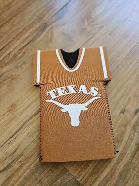 Texas Longhorns Orange Can Cooler Koozie